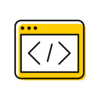 Computer code icon